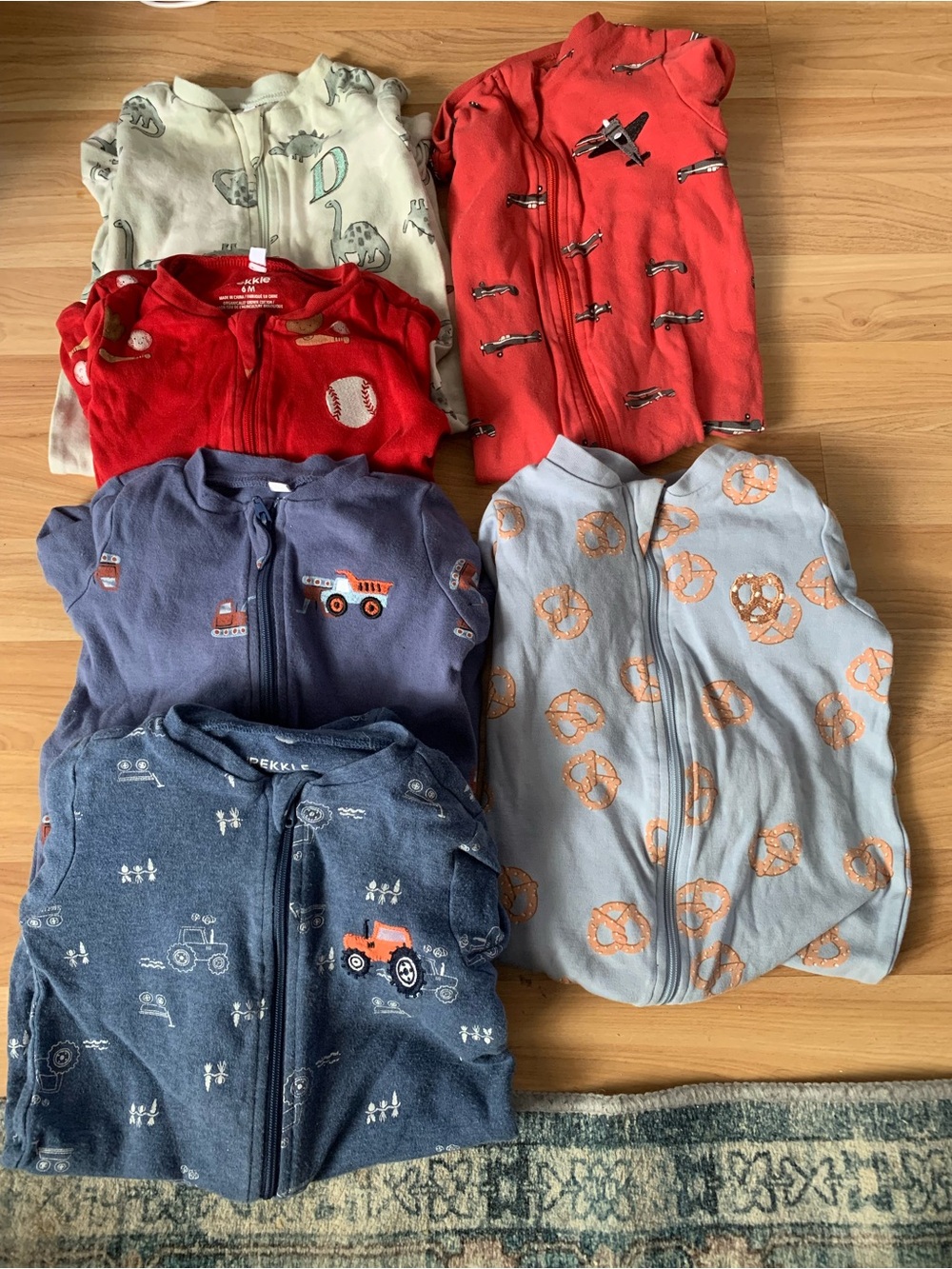 Toddler Zip Sleepers Pack - Multicolor Printed Cotton Sleep Bags